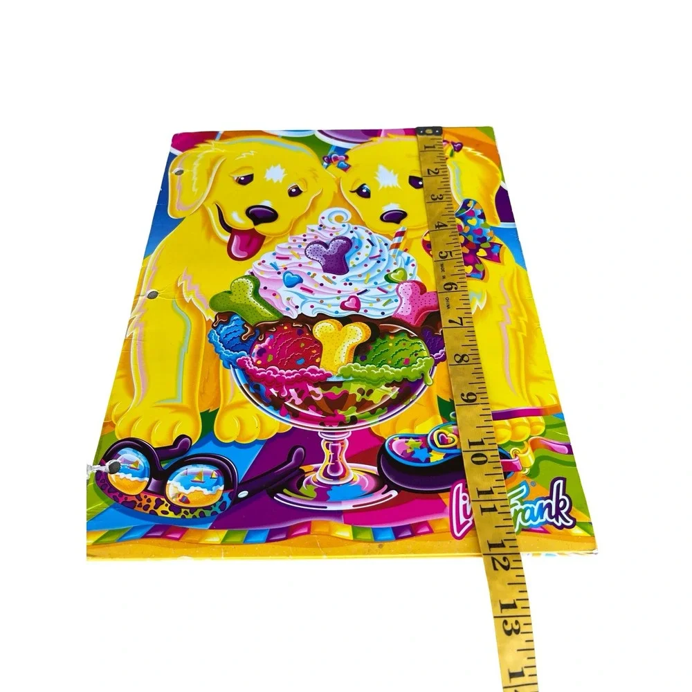 Vintage Lisa Frank Casey and Candy Puppy Love Folder 2 Pocket Made in USA 90s